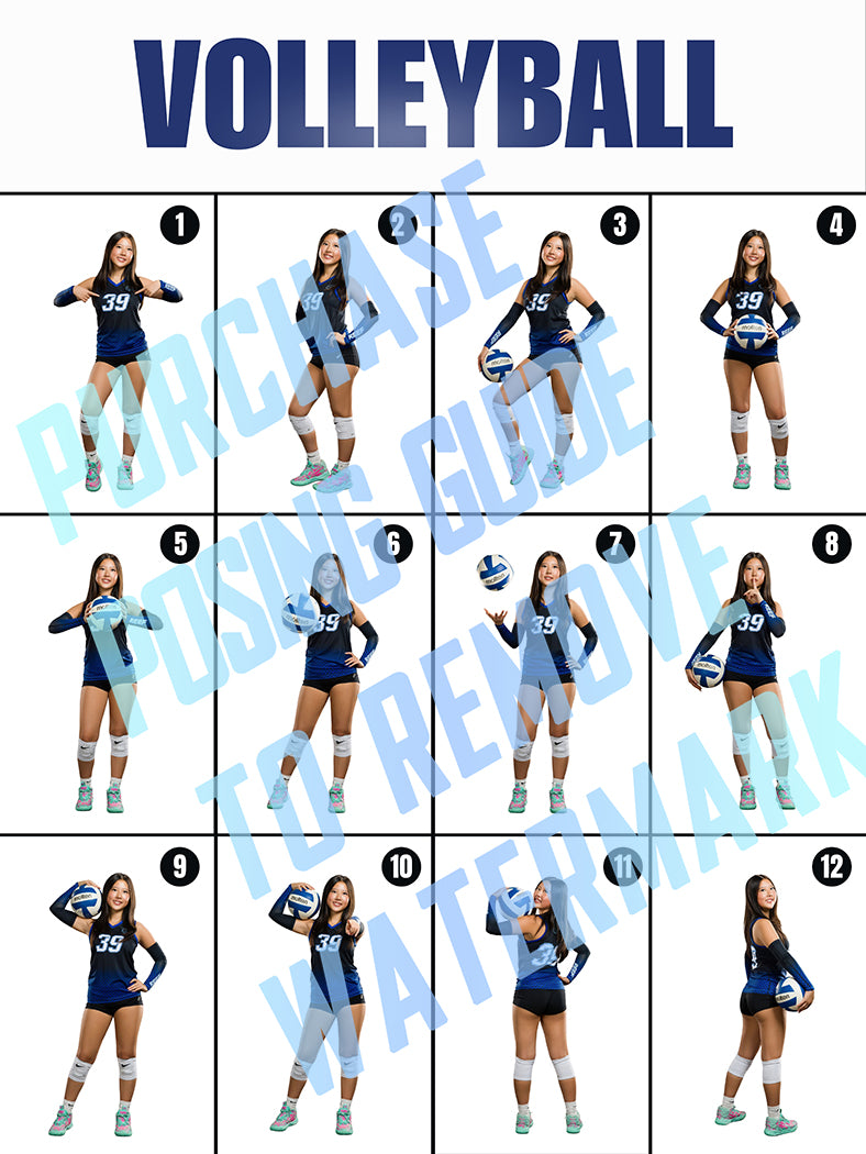 Girls Volleyball Posing Guide