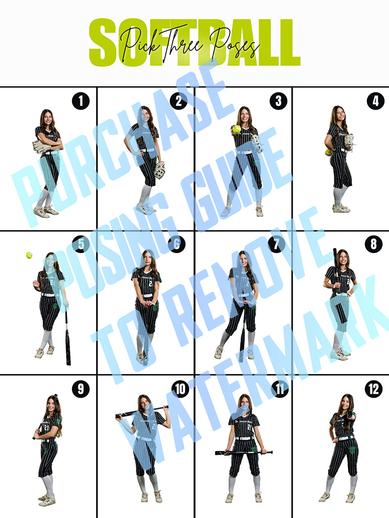 Softball Posing Guide