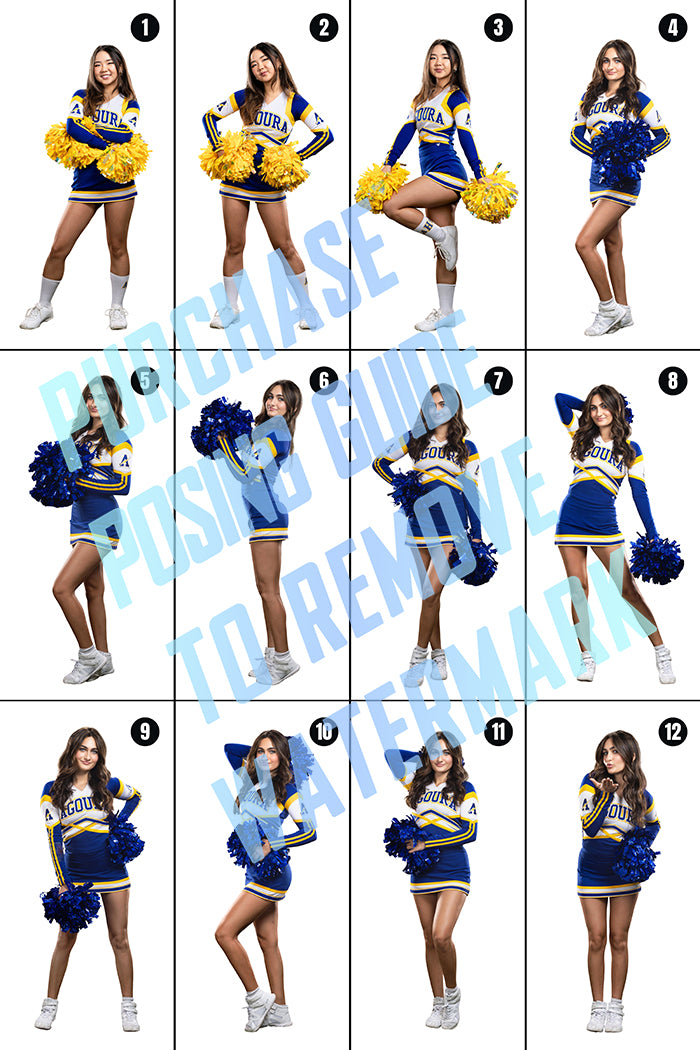 Sideline Cheer Posing Guide & Templates