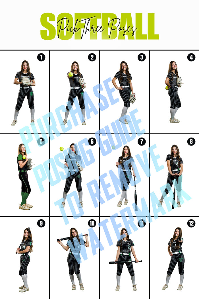 Softball Posing Guide