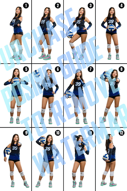 Girls Volleyball Posing Guide