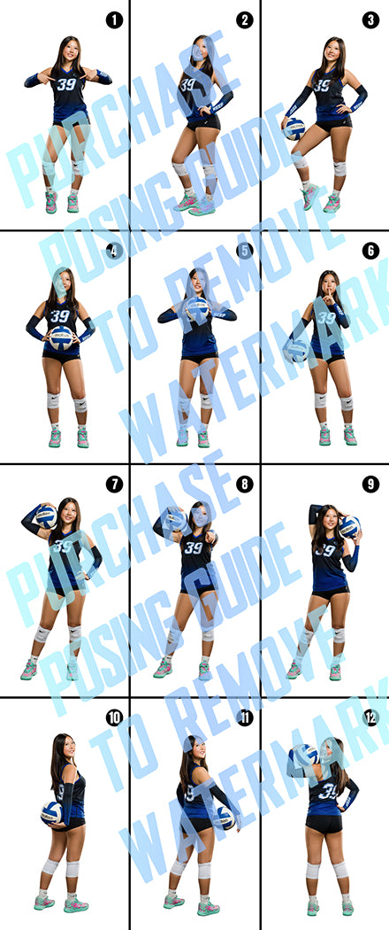 Girls Volleyball Posing Guide