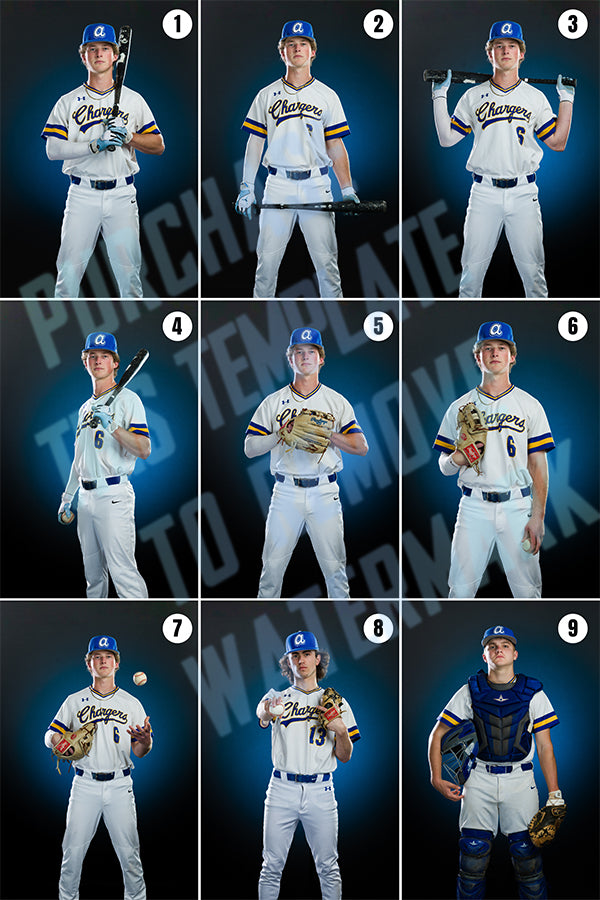 Baseball Posing Guide and Templates