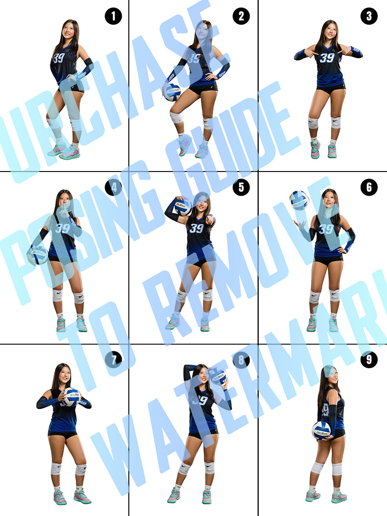 Girls Volleyball Posing Guide