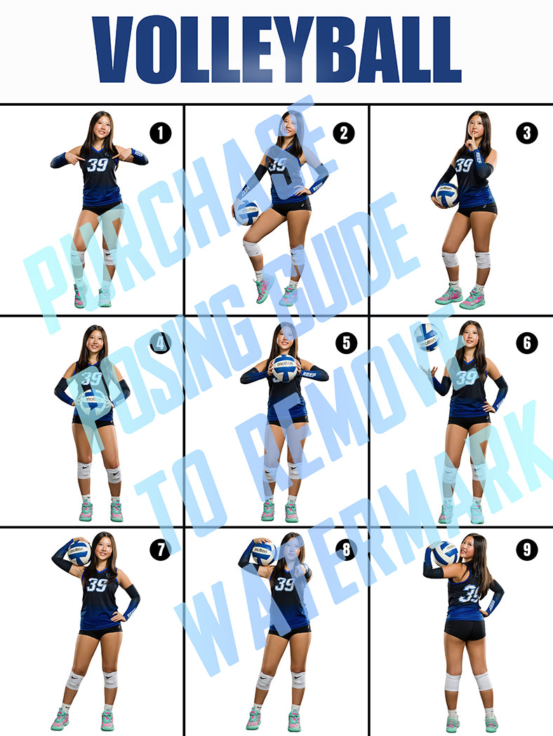 Girls Volleyball Posing Guide