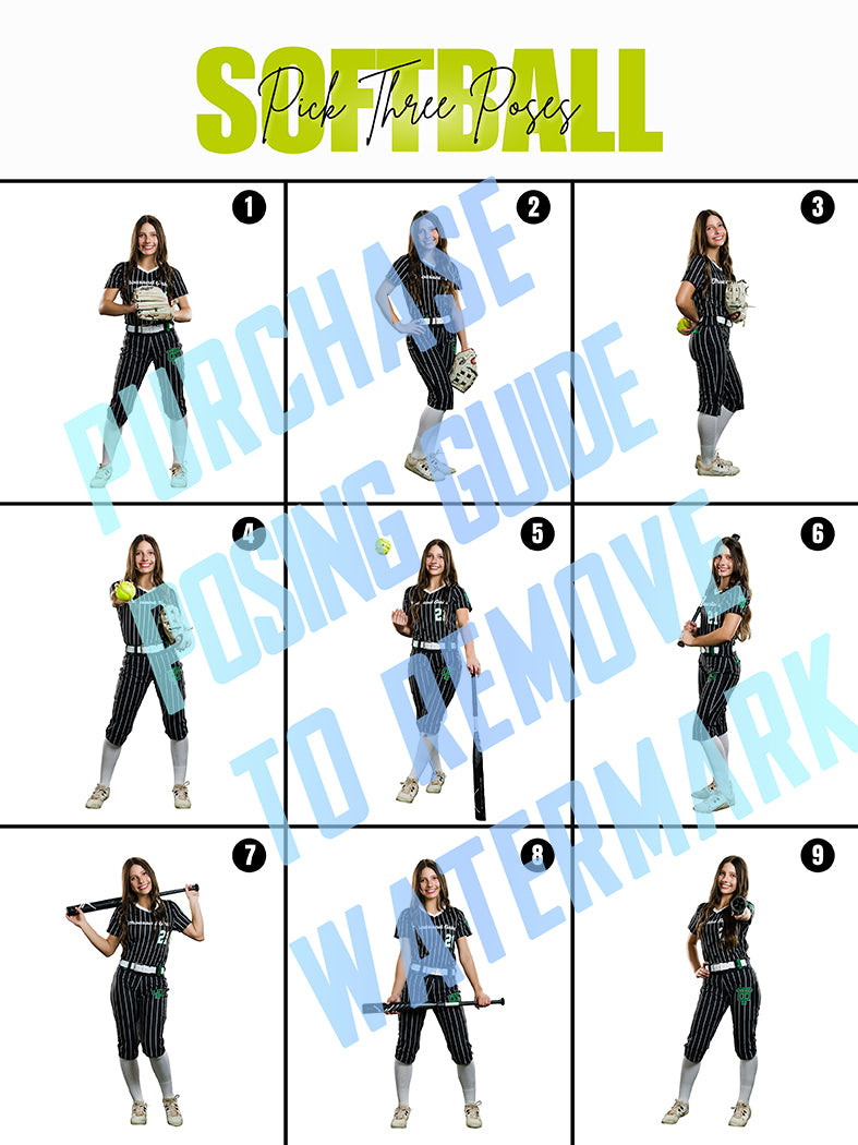 Softball Posing Guide