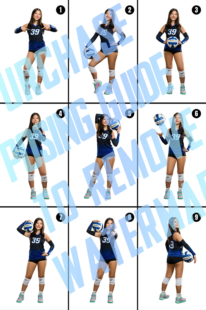 Girls Volleyball Posing Guide