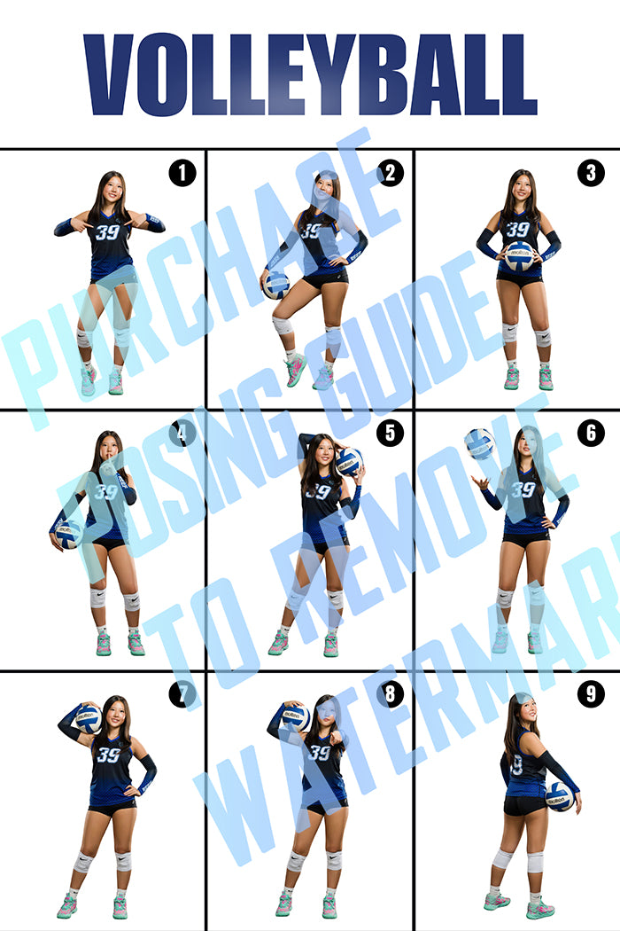 Girls Volleyball Posing Guide