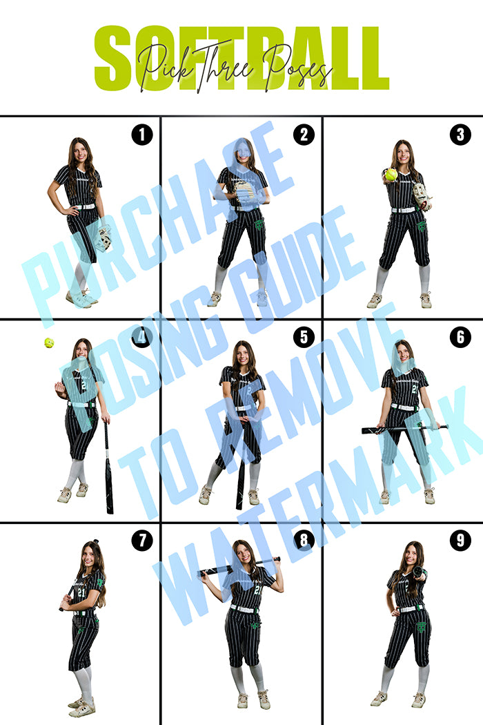 Softball Posing Guide