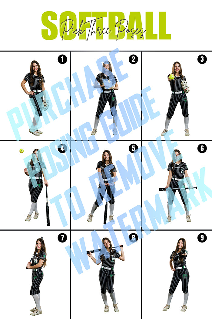 Softball Posing Guide