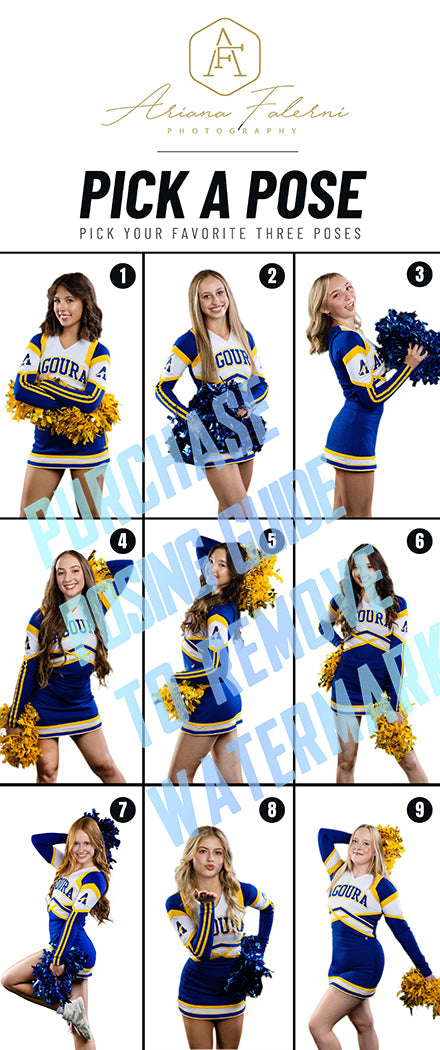 Sideline Cheer Posing Guide & Templates