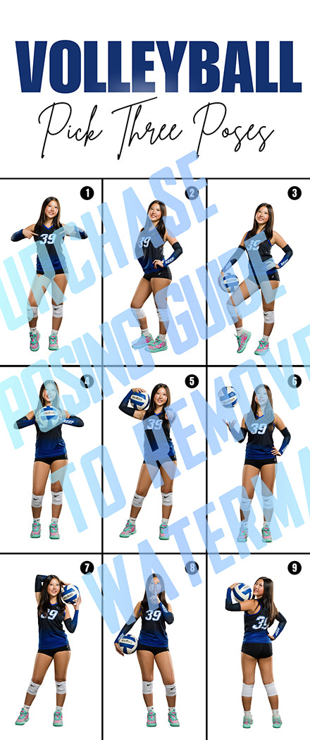Girls Volleyball Posing Guide