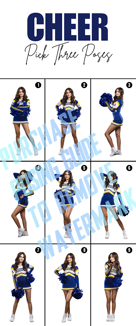 Sideline Cheer Posing Guide & Templates