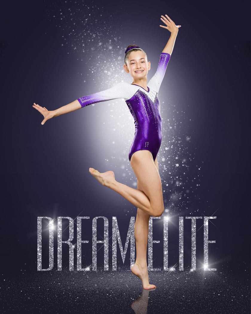 Diamond Dust Gymnastics, Cheer & Dance Template with Reflections Action