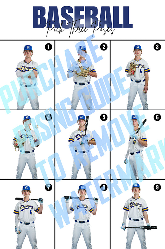 Baseball Posing Guide and Templates