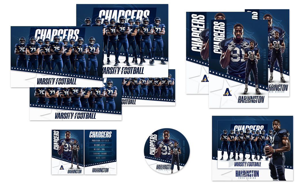 Rising Star Multi-Sport Banner Template Bundle