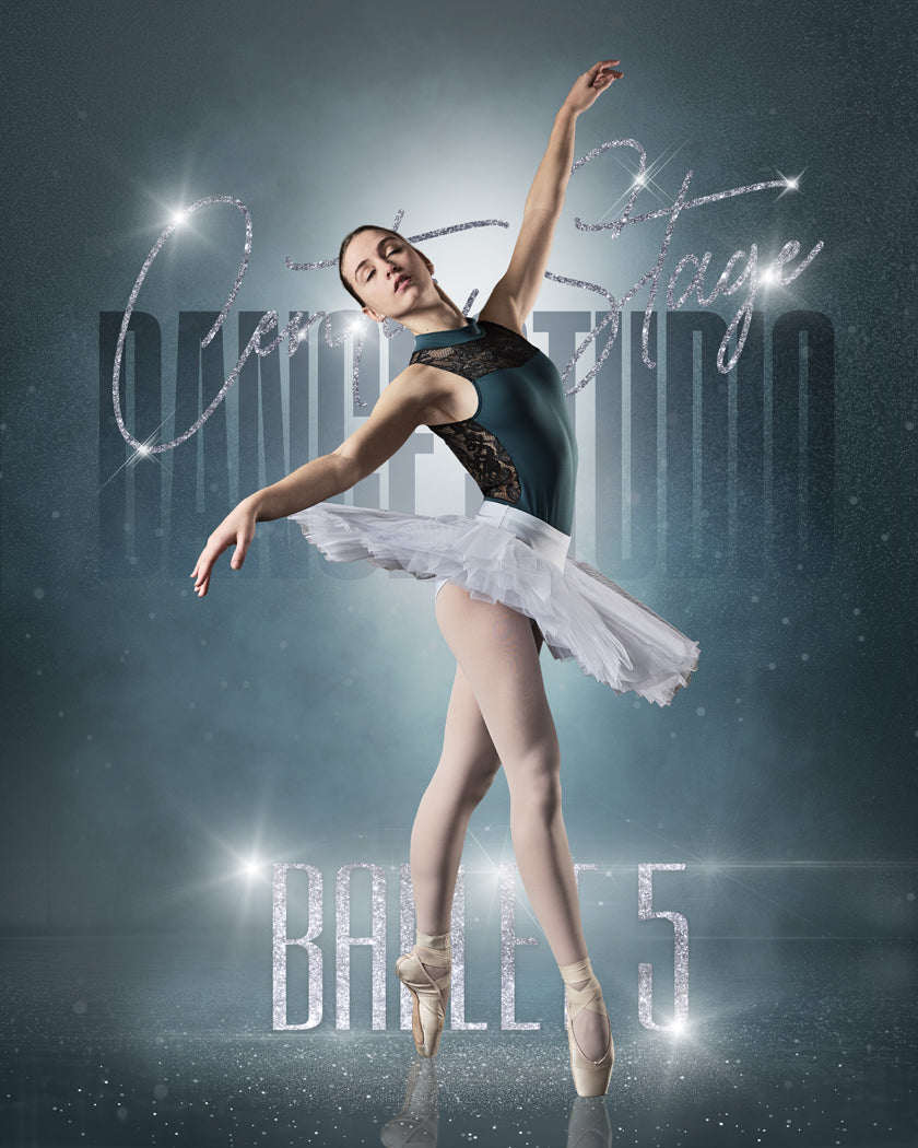 Diamond Dust Gymnastics, Cheer & Dance Template with Reflections Action