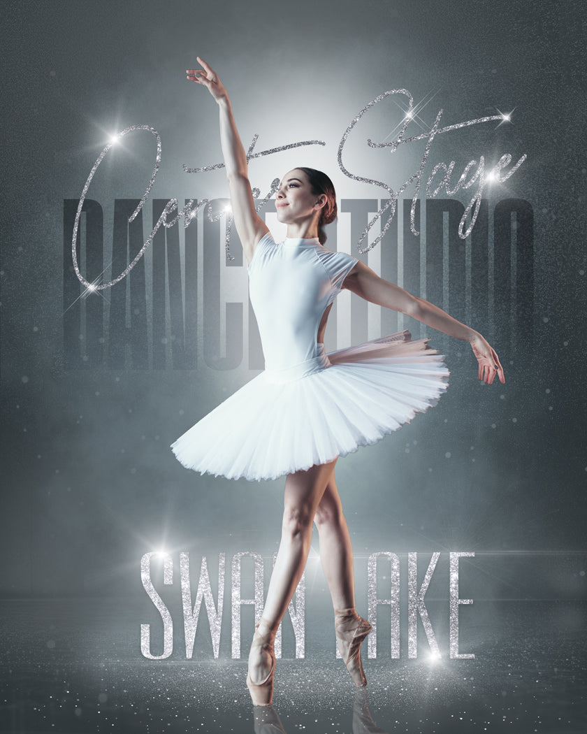 Diamond Dust Gymnastics, Cheer & Dance Template with Reflections Action