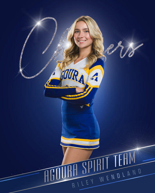 Diamond Dust Gymnastics, Cheer & Dance Template with Reflections Action