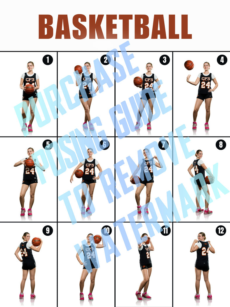 Girls Basketball Posing Guides