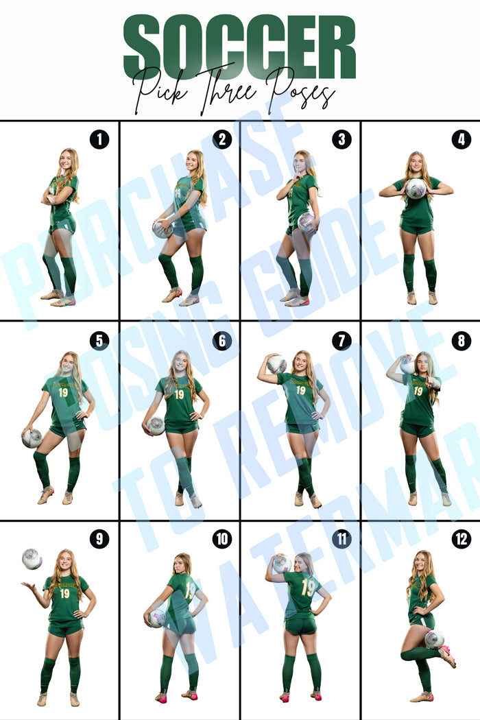Girls Soccer Posing Guide