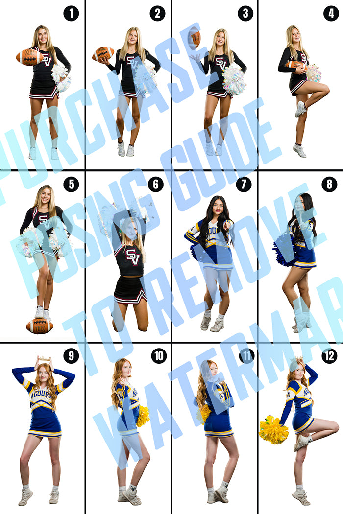 Sideline Cheer Posing Guide & Templates
