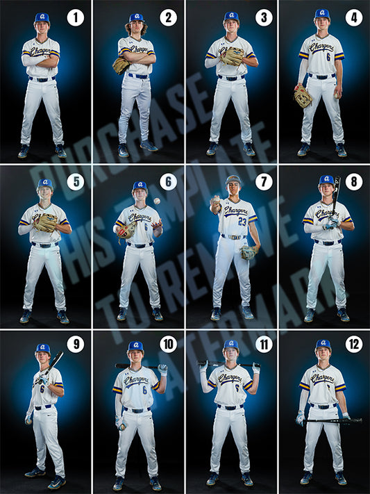 Baseball Posing Guide and Templates