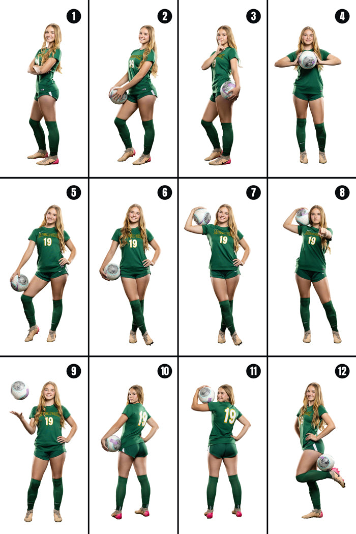 Girls Soccer Posing Guide