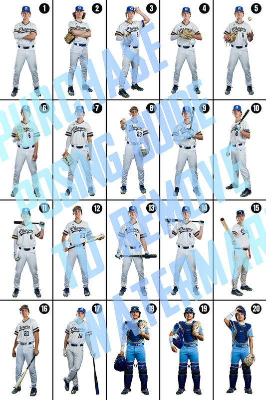 Baseball Posing Guide and Templates