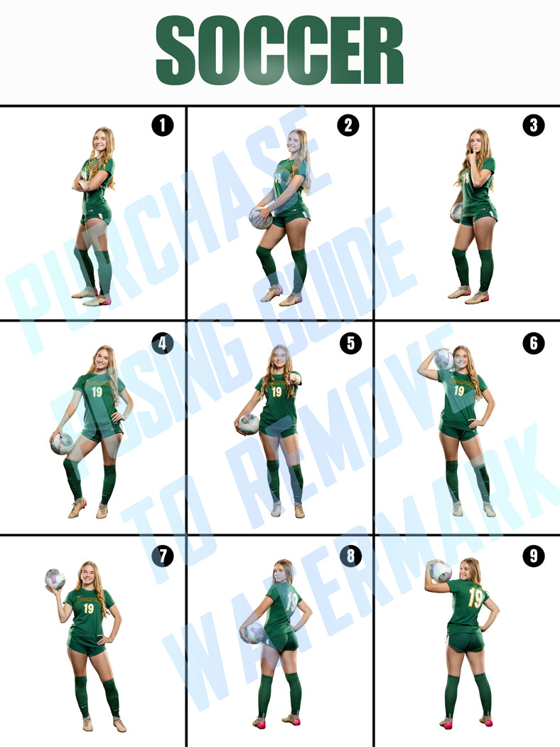 Girls Soccer Posing Guide