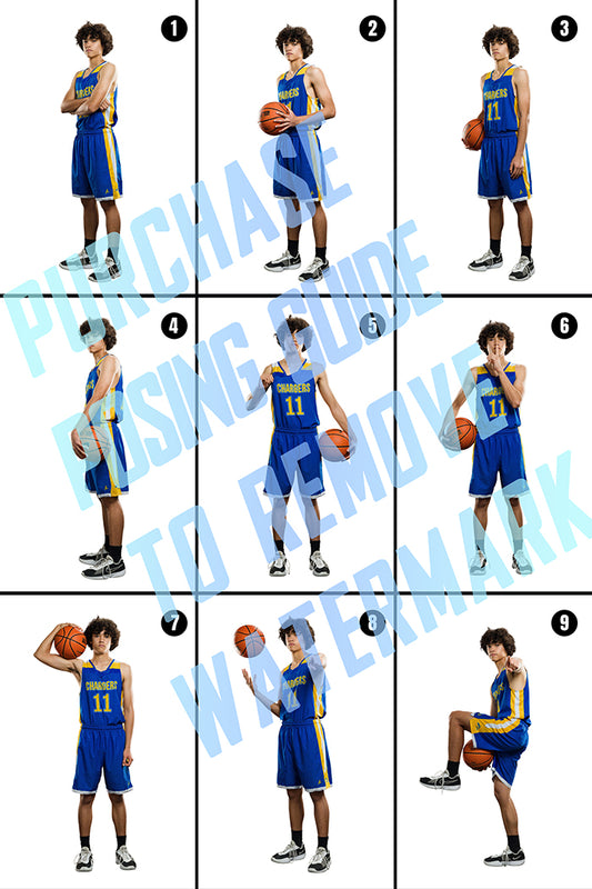 Boys Basketball Posing Guides
