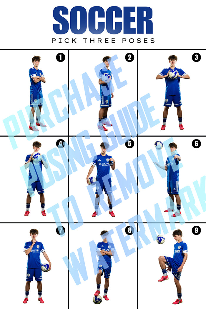 Boys Soccer Posing Guide