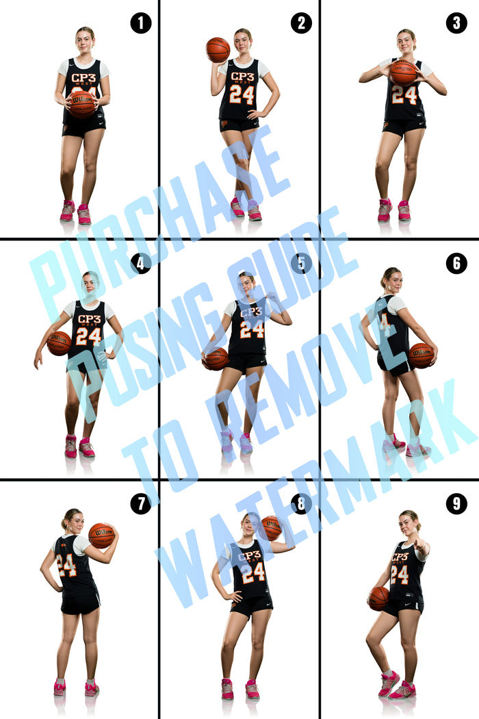 Girls Basketball Posing Guides