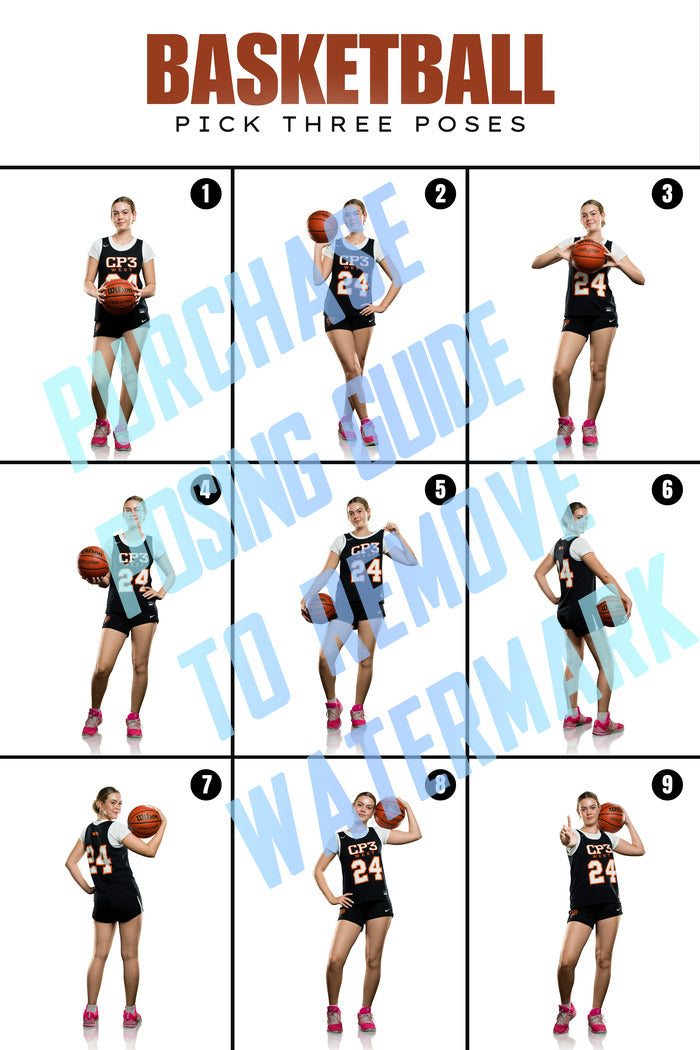 Girls Basketball Posing Guides