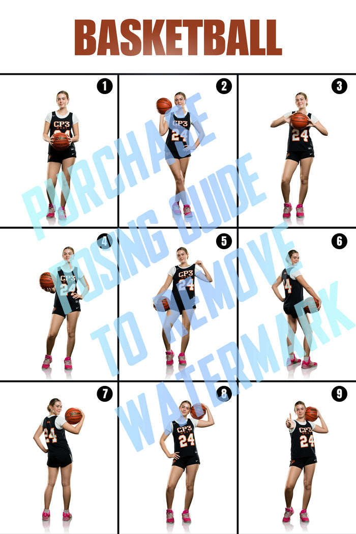 Girls Basketball Posing Guides