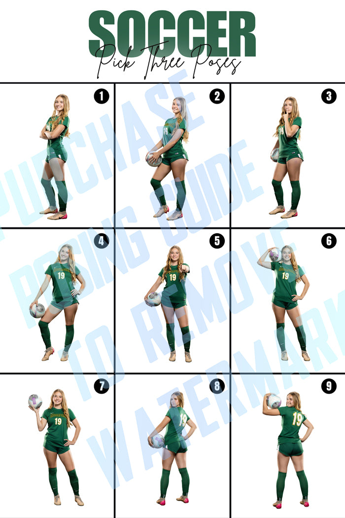 Girls Soccer Posing Guide
