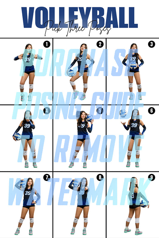 Girls Volleyball Posing Guide