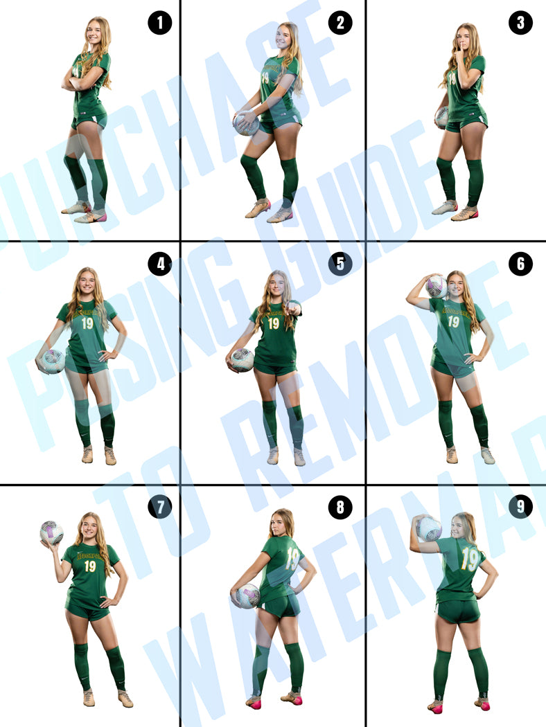 Girls Soccer Posing Guide