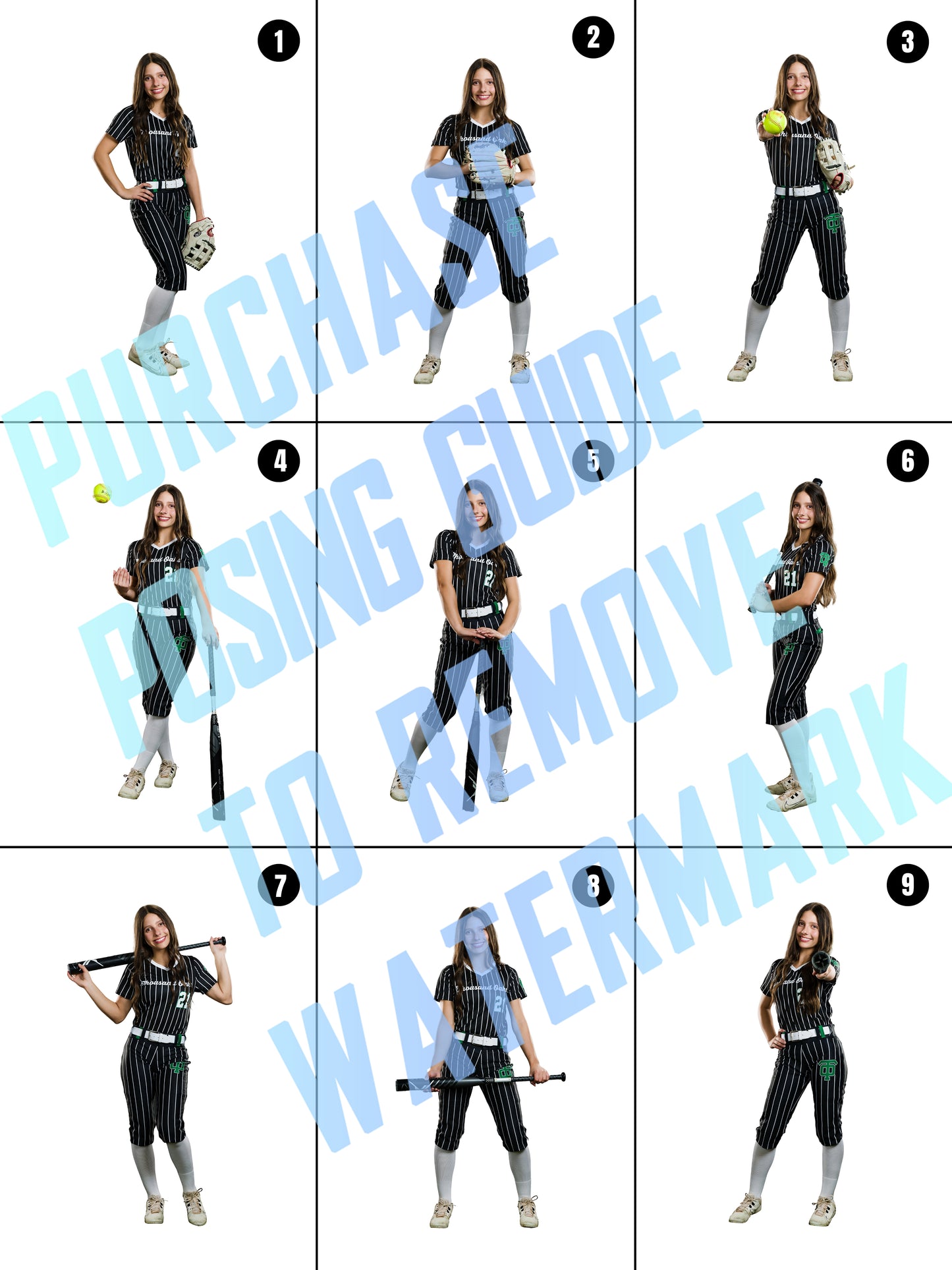 Softball Posing Guide