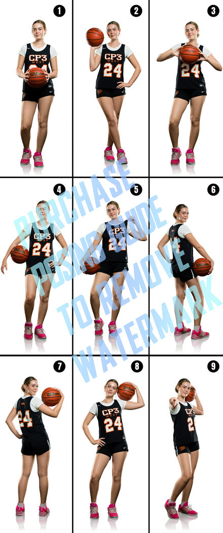 Girls Basketball Posing Guides