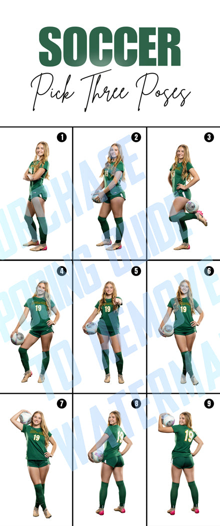 Girls Soccer Posing Guide