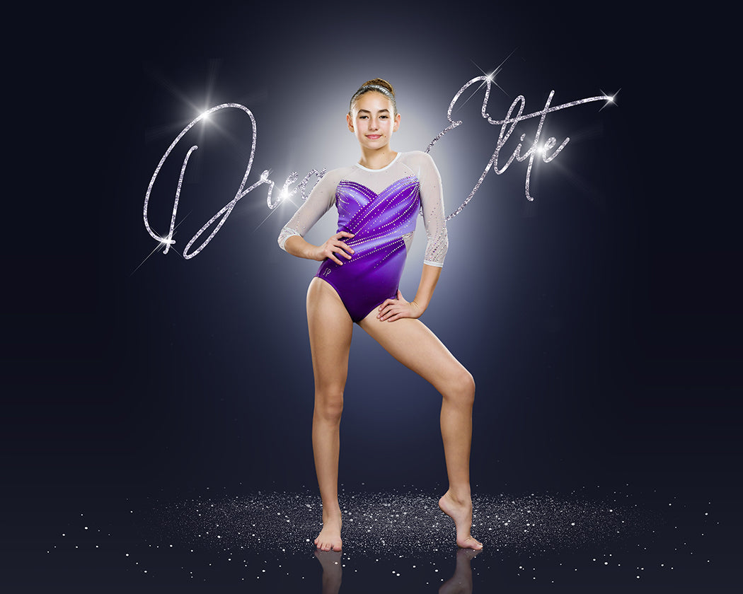 Diamond Dust Gymnastics, Cheer & Dance Template with Reflections Action