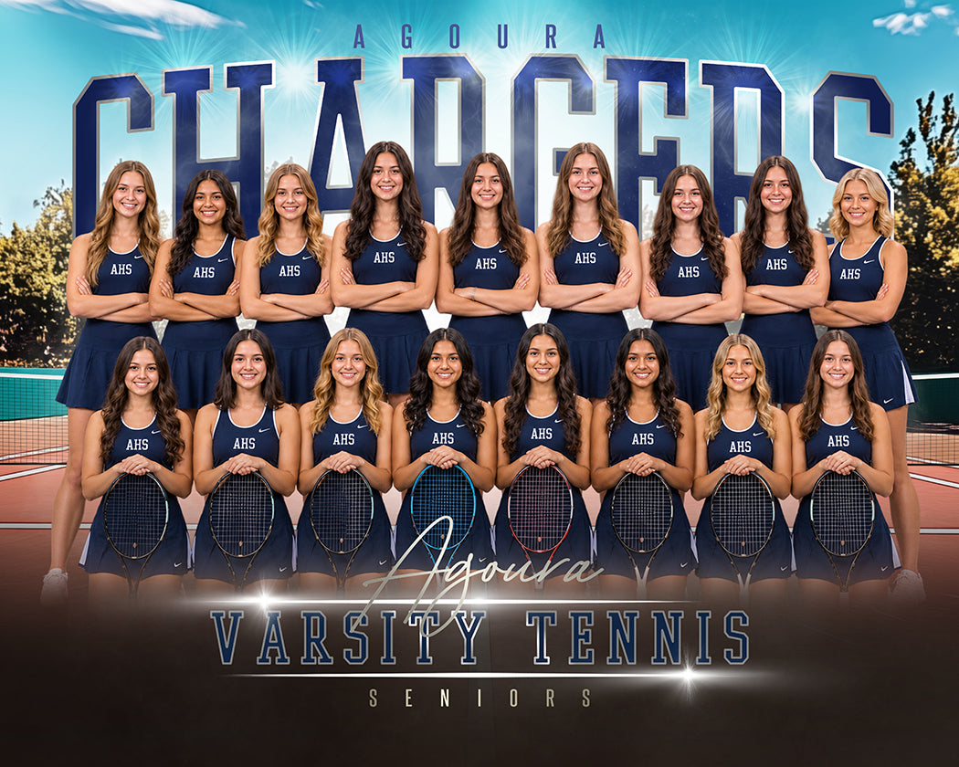 Tennis team banner photo design