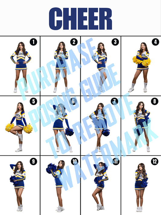 Sideline Cheer Posing Guide & Templates