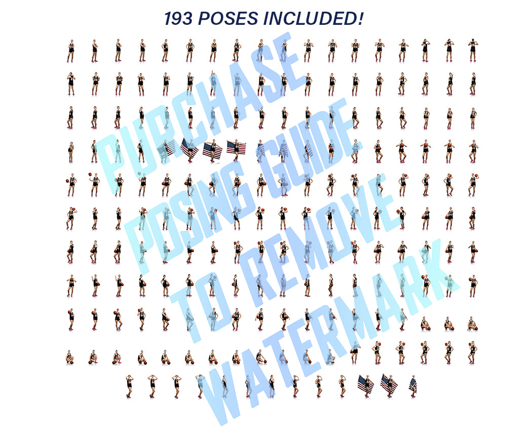 Girls Basketball Posing Guides