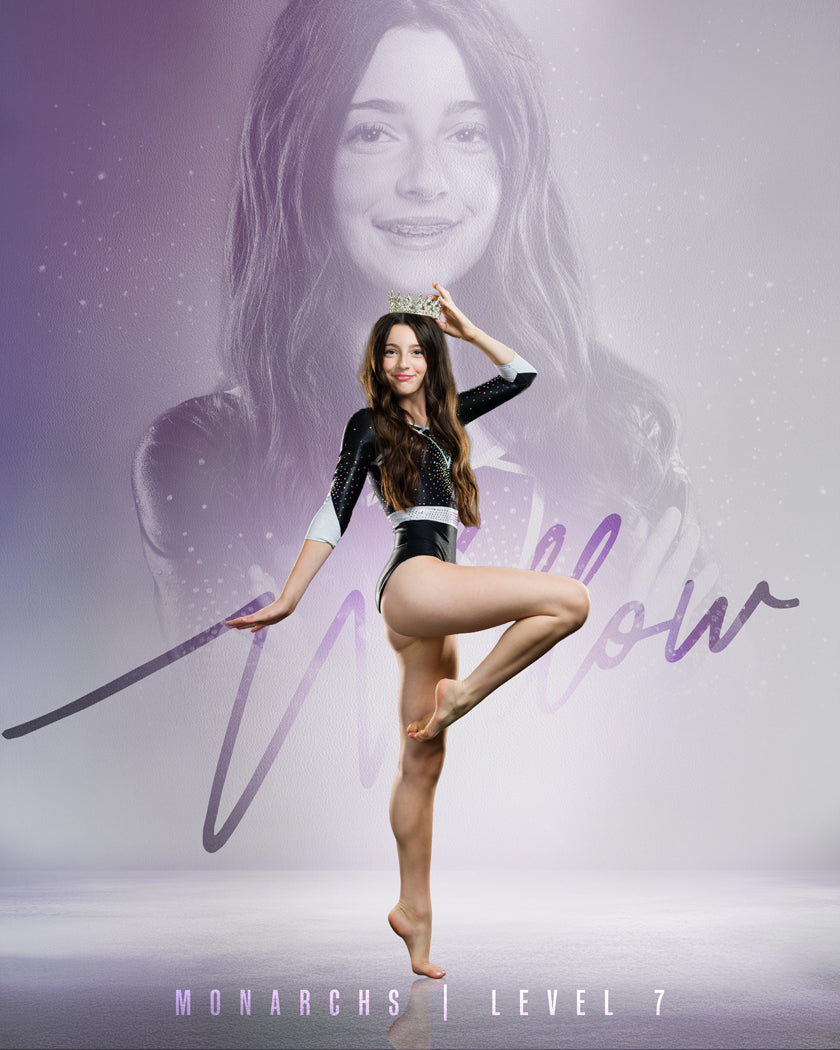 Signature Series Gymnastics, Dance & Cheer Template with Reflections Action