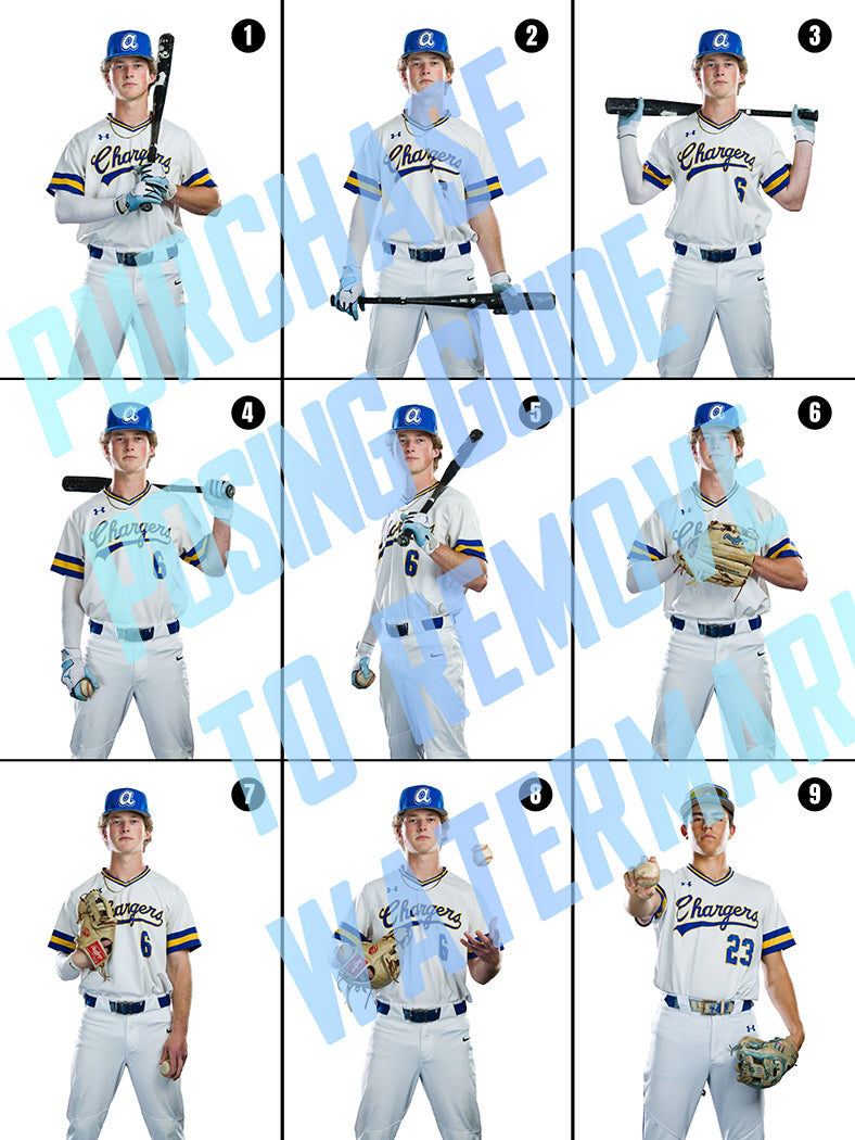 Baseball Posing Guide and Templates
