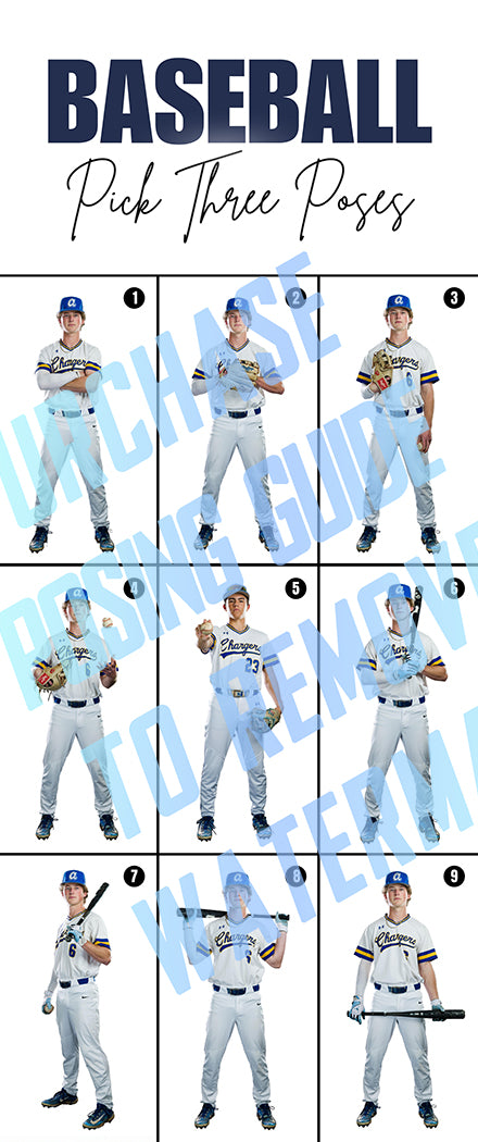 Baseball Posing Guide and Templates