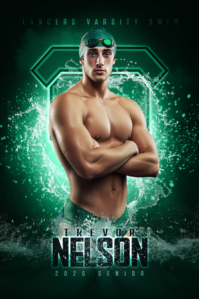 Shock Wave Swim, Water Polo & Diving Template