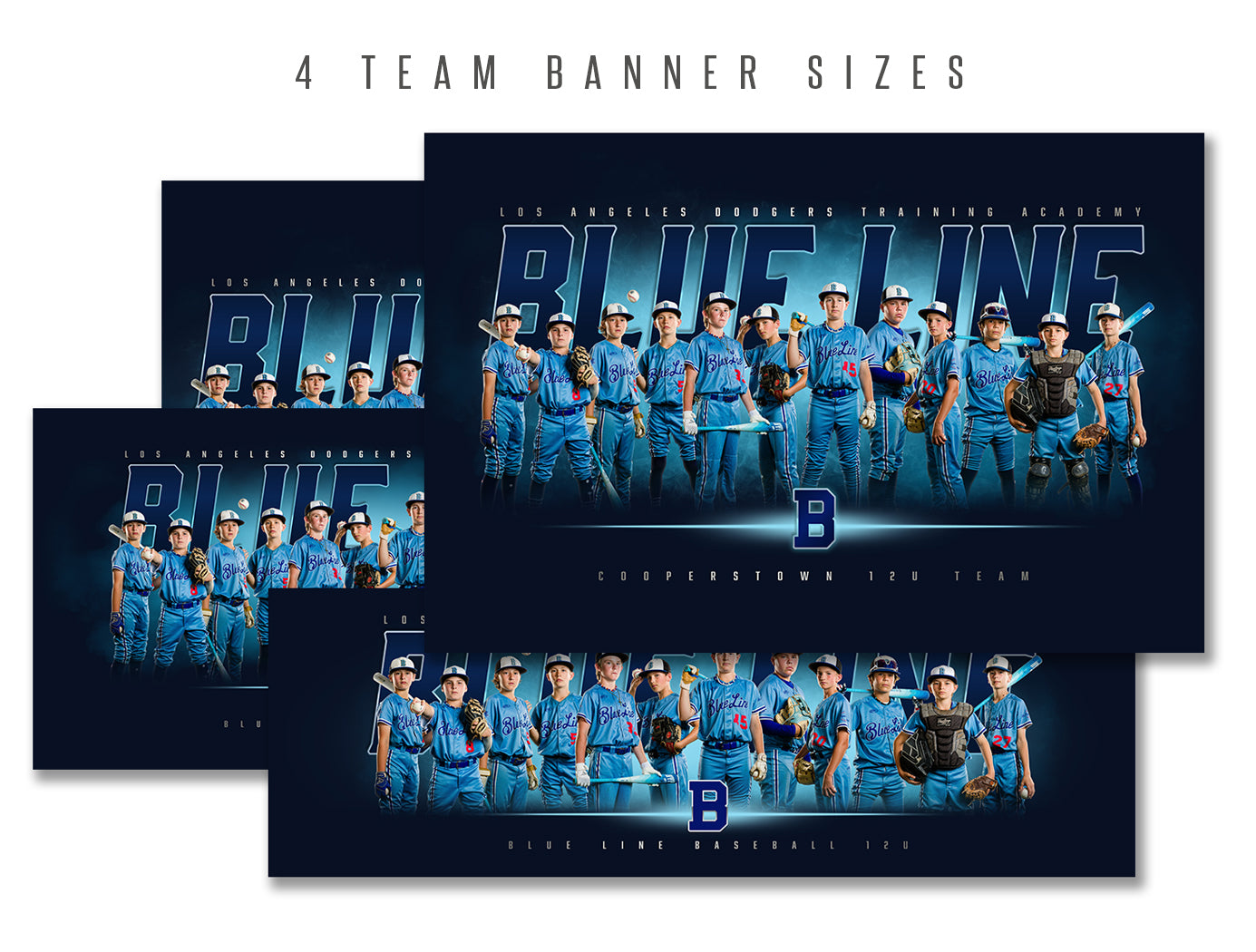 Blue Line Multi-sport Banner Template Bundle